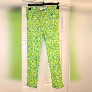 Gretchen Scott Green and Blue Straight Leg Pants